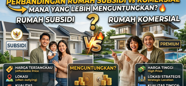 Perbandingan Rumah Subsidi vs Rumah Komersial: Mana yang Lebih Menguntungkan?