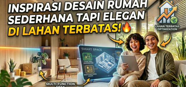 Inspirasi Desain Rumah Sederhana Tapi Elegan di Lahan Terbatas